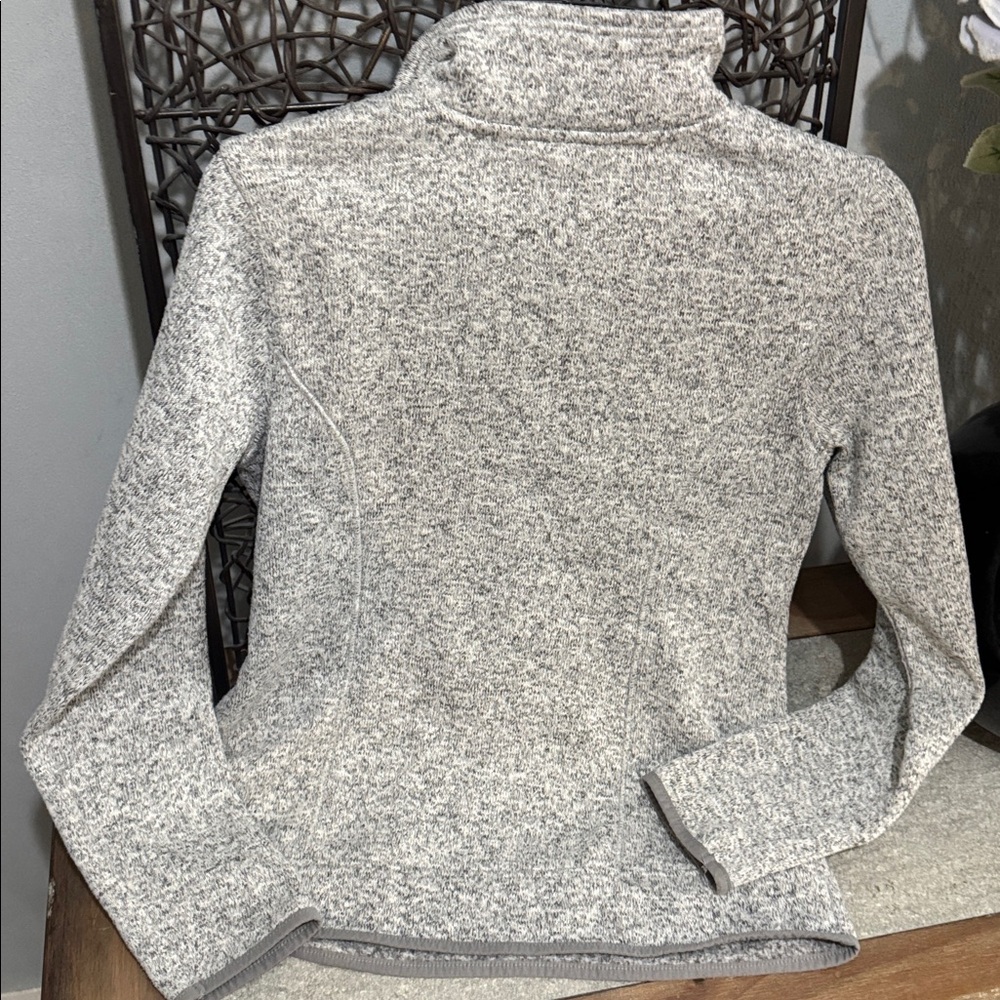 Eddie Bauer Women’s Small Gray 1/4 Zip Fleece Pullover - Picture 3 of 6